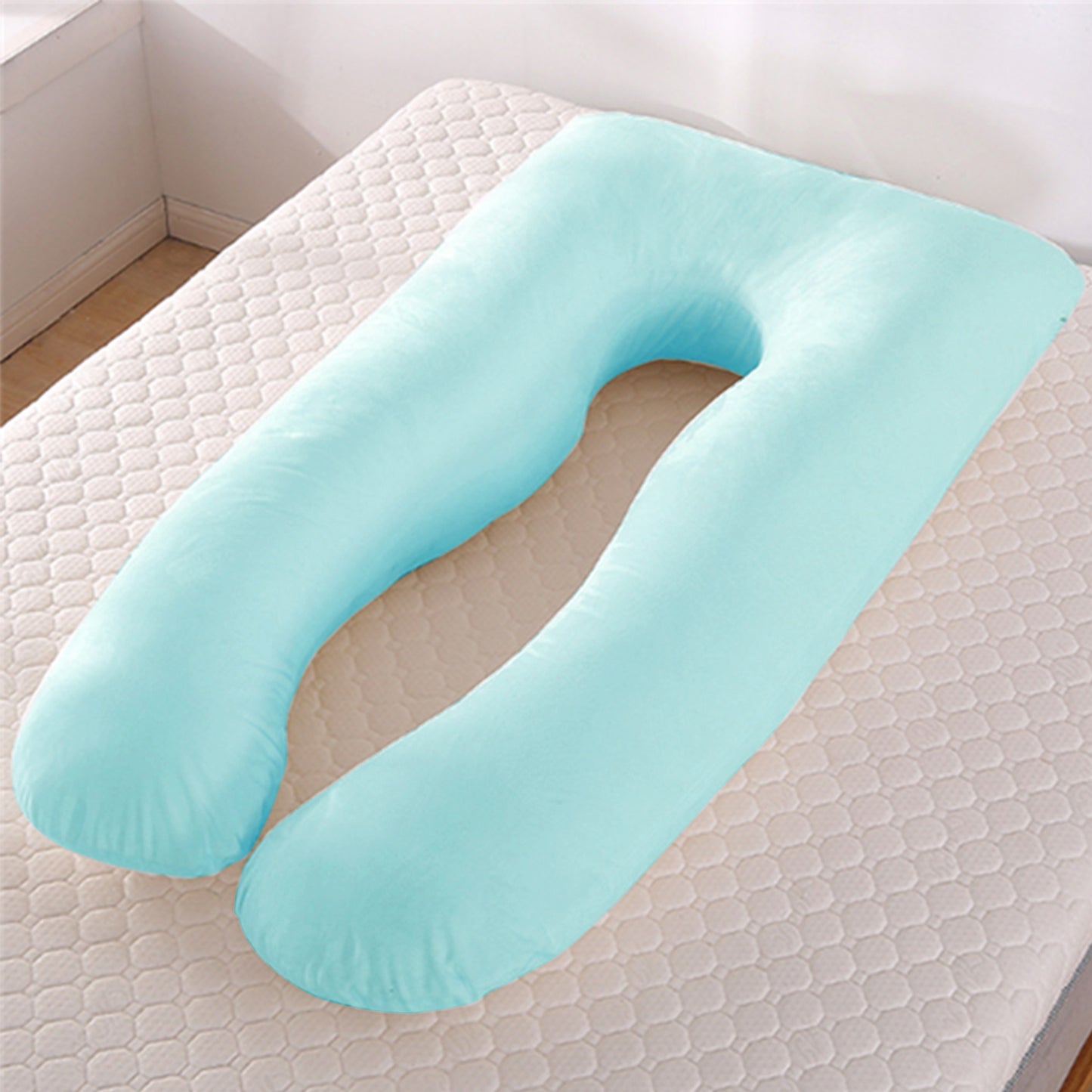 Summer Sleeping Support Pillow For Pregnant Women U Shape Maternity Pillows Pregnancy Ice Silk Fluzz Ink